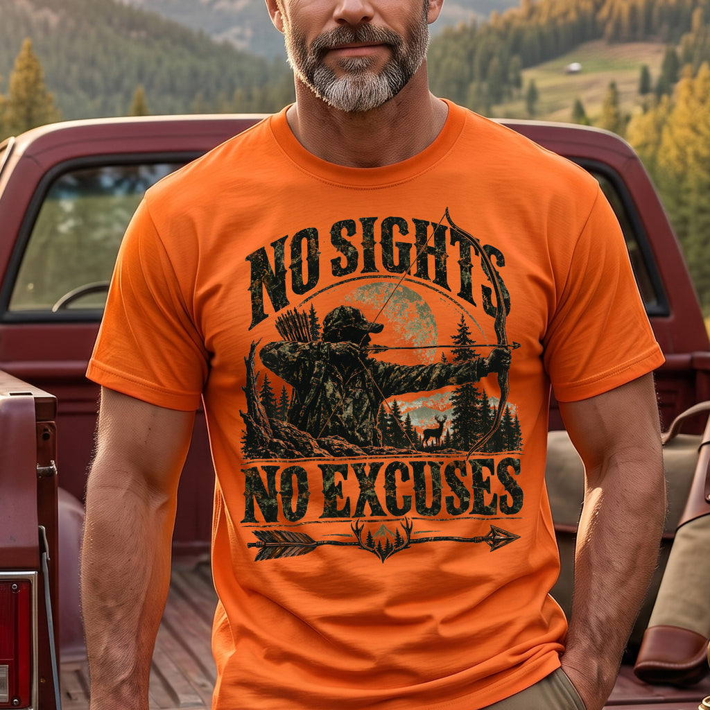 No Sights No Excuses - Orange on body