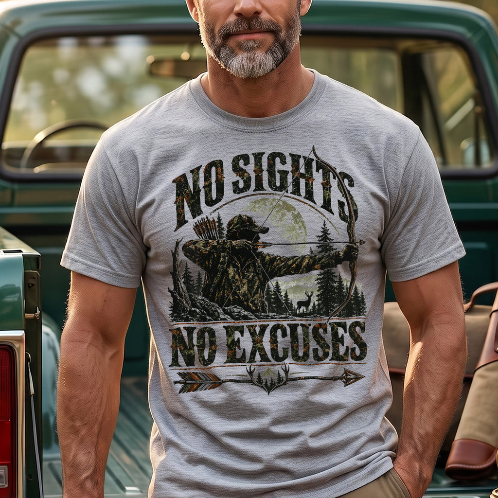 No Sights No Excuses - Sport Gray on body