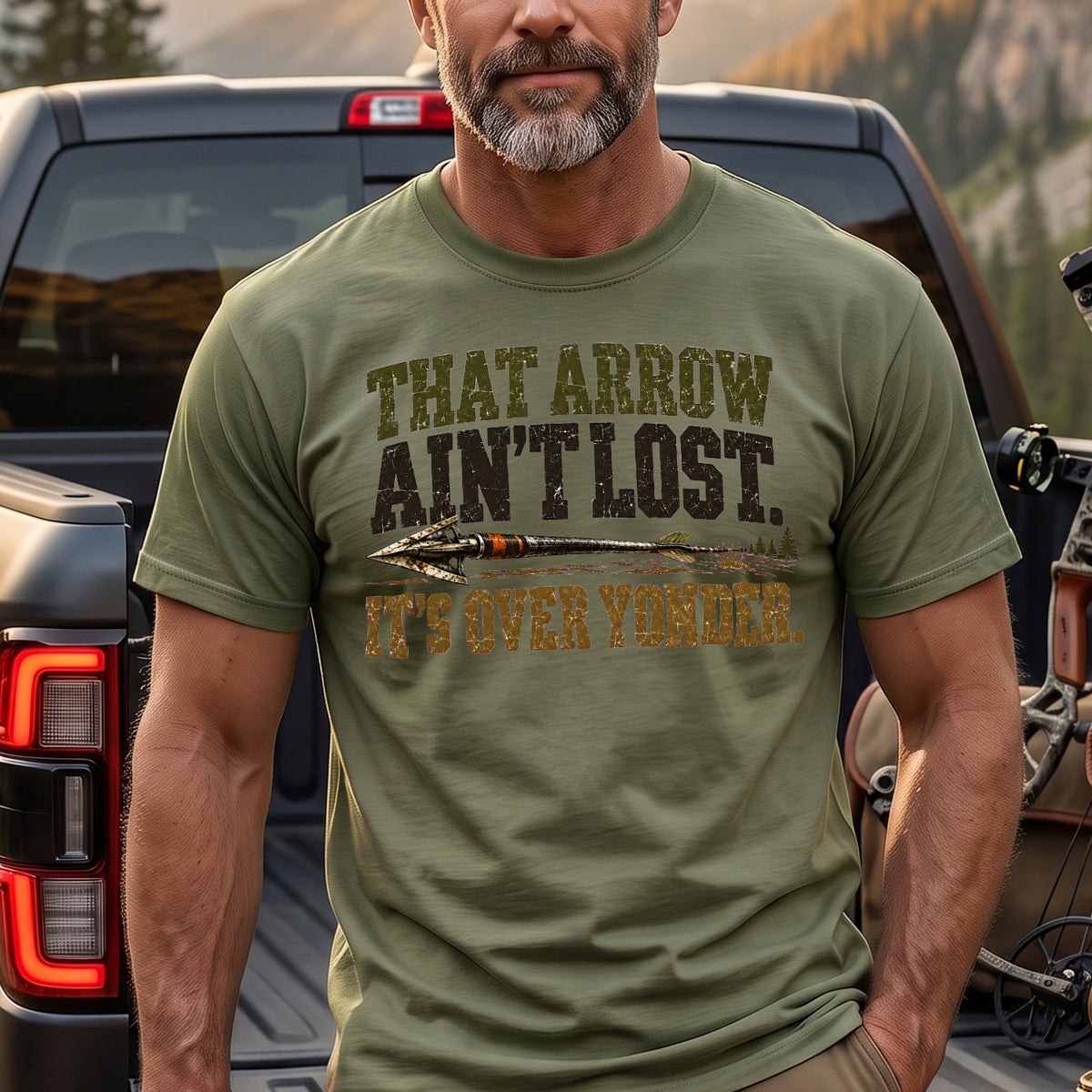 Broadhead That Arrow Ain't Lost Outdoor Cotton T-Shirt - BHCT1031