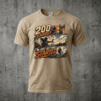 200 Yards Just Getting Started Bowhunting T-Shirt - Sand
