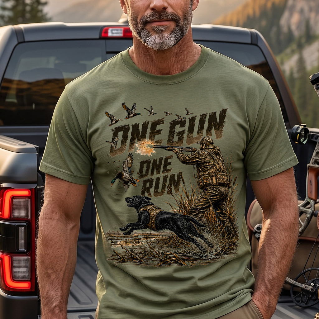 Duck Hunting - Outdoor Cotton T-Shirt DUCTKV1002
