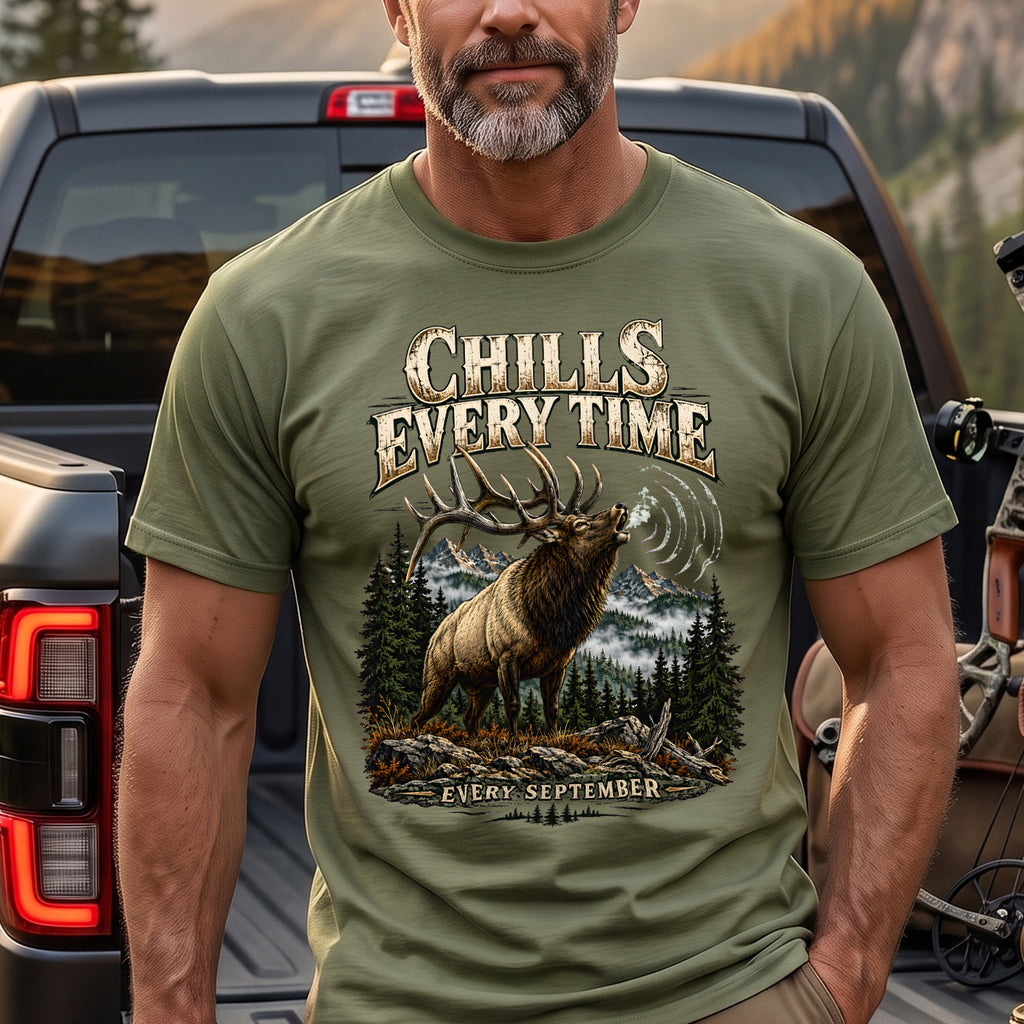 Bugle Chills Every Time Outdoor Cotton T-Shirt - EHCT1014