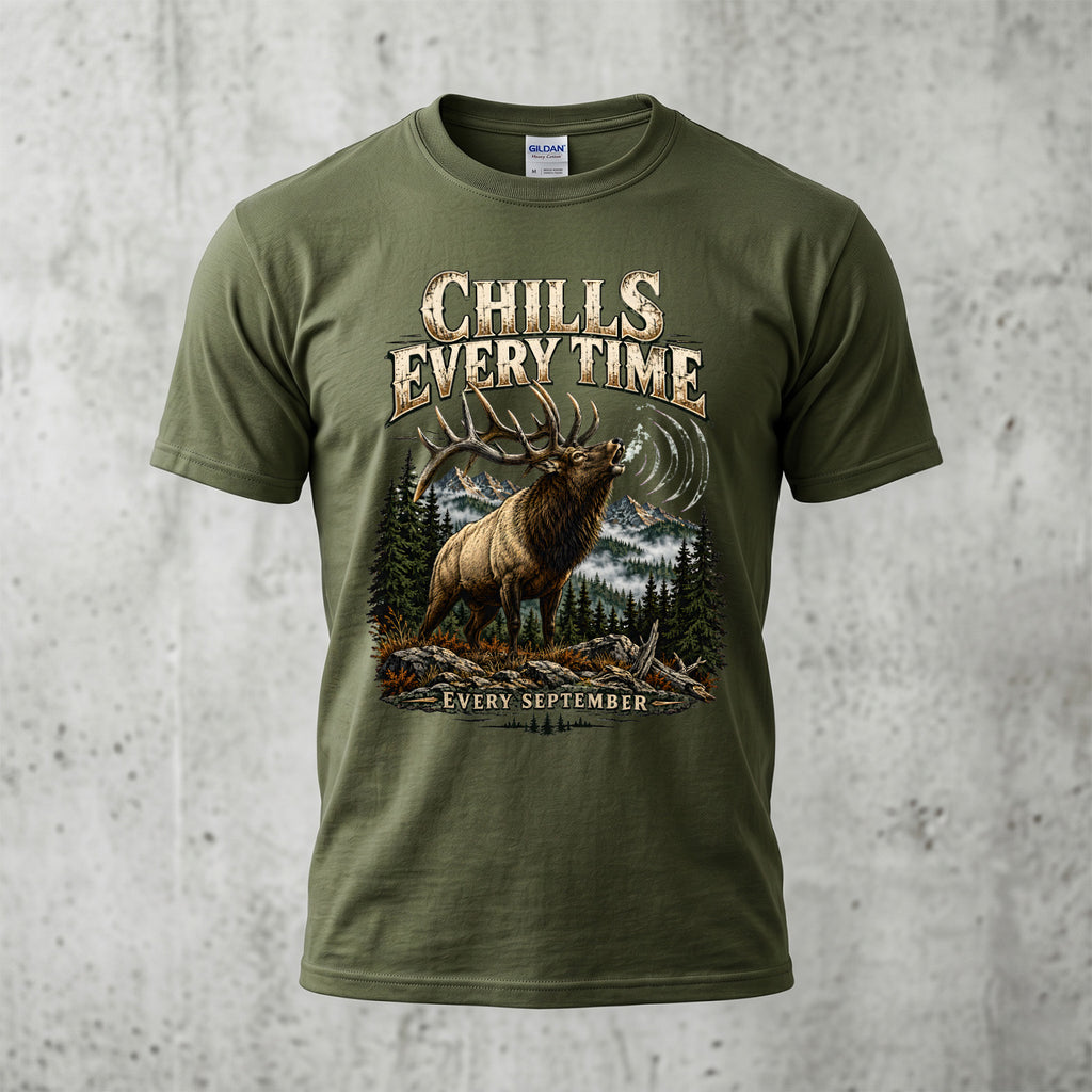 Bugle Chills Every Time Outdoor Cotton T-Shirt - EHCT1014