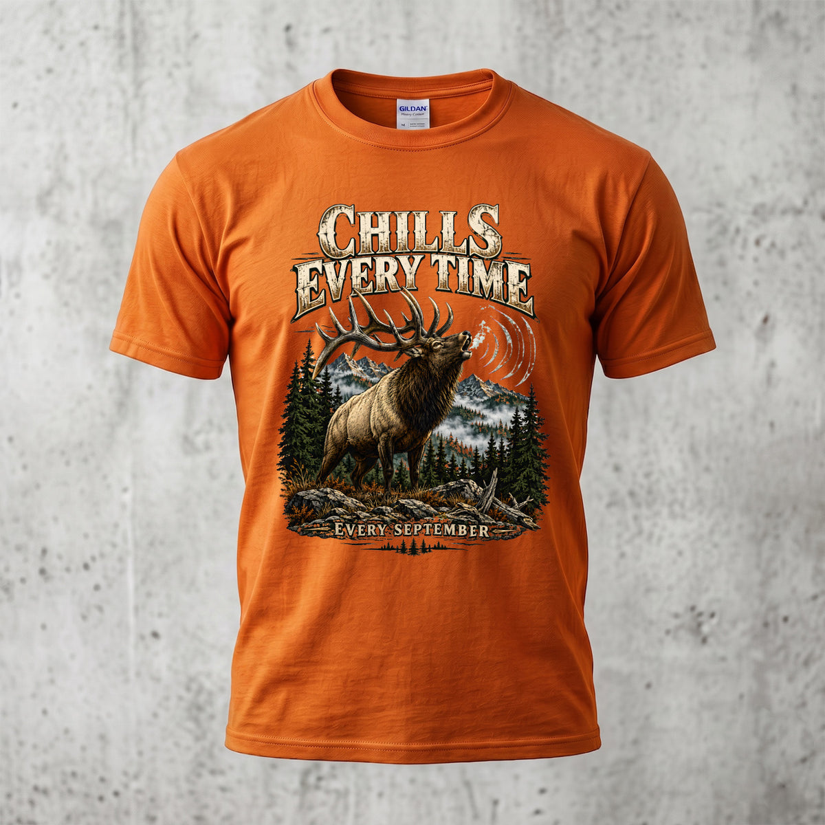 Bugle Chills Every Time Outdoor Cotton T-Shirt - EHCT1014
