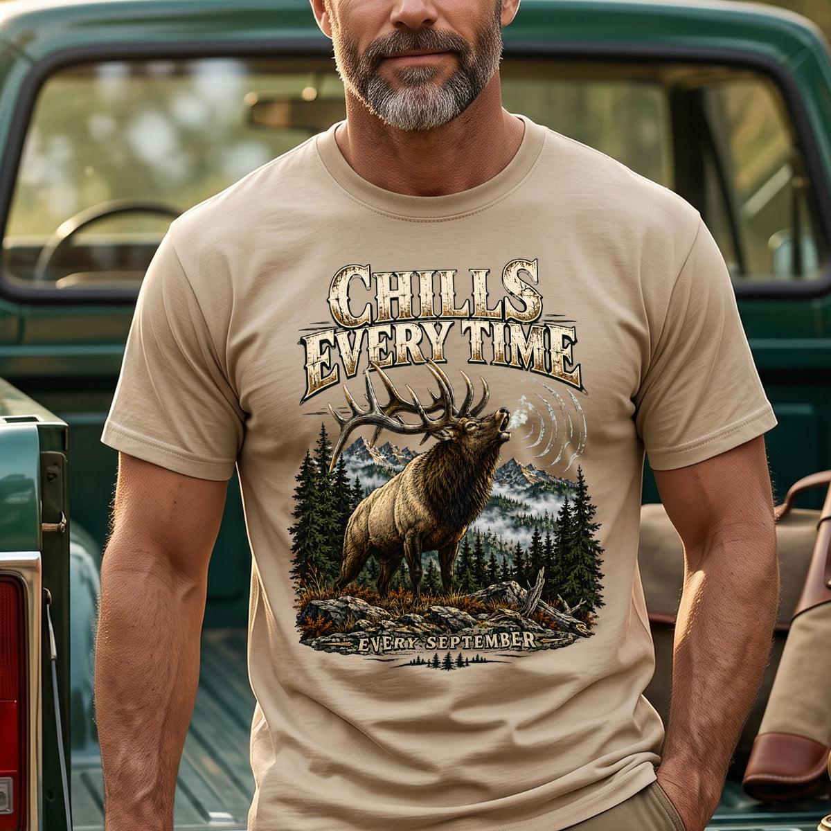 Bugle Chills Every Time Outdoor Cotton T-Shirt - EHCT1014