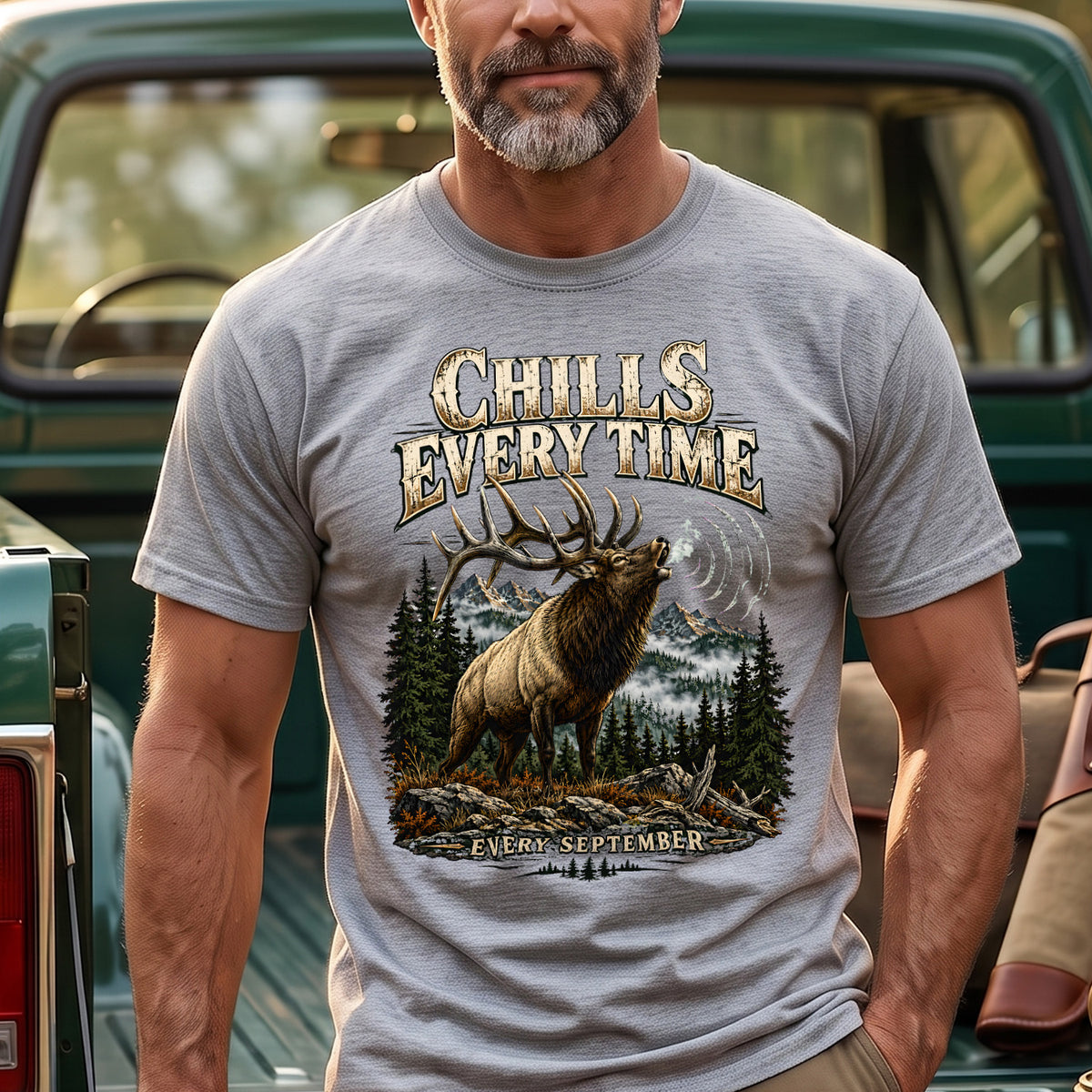 Bugle Chills Every Time Outdoor Cotton T-Shirt - EHCT1014