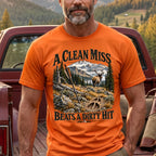 Rut Clean Miss Beats A Dirty Hit Outdoor Cotton T-Shirt - EHCT1015