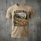 Rut Clean Miss Beats A Dirty Hit Outdoor Cotton T-Shirt - EHCT1015