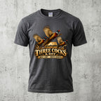 Pheasant Three Cocks A Day Outdoor Cotton T-Shirt - PHCT1093