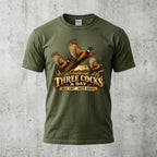 Pheasant Three Cocks A Day Outdoor Cotton T-Shirt - PHCT1093