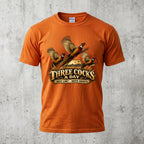 Pheasant Three Cocks A Day Outdoor Cotton T-Shirt - PHCT1093
