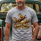 Pheasant Three Cocks A Day Outdoor Cotton T-Shirt - PHCT1093