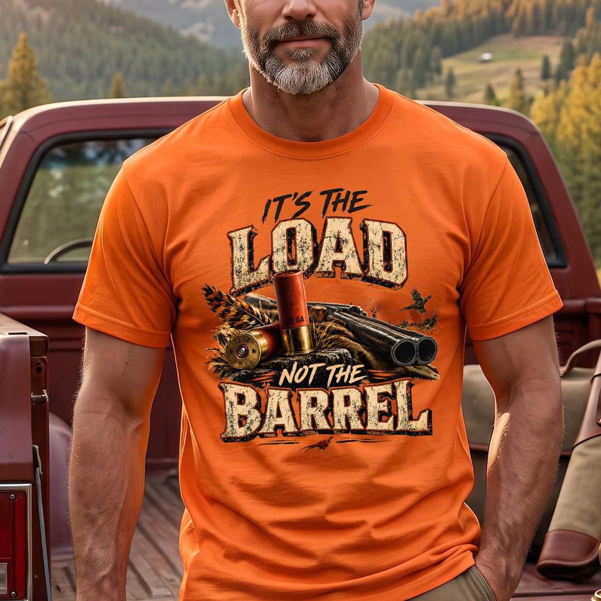 Rooster Load Not The Barrel Outdoor Cotton T-Shirt - PHCT1096