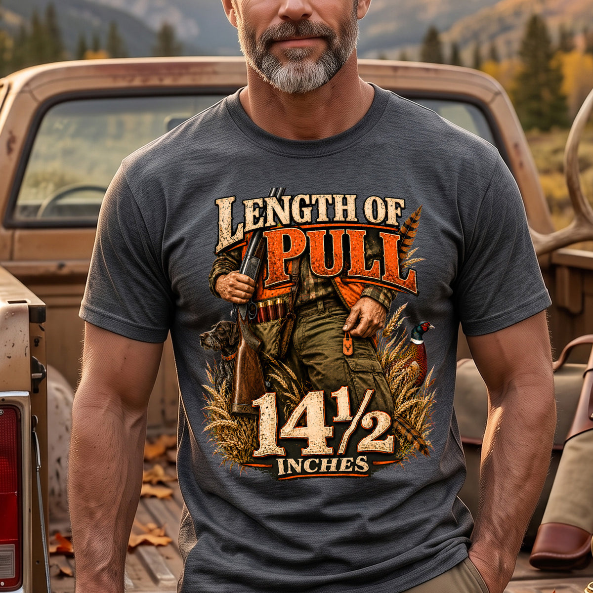 Upland Bird Dog Length Of Pull Outdoor Cotton T-Shirt - PHCT1098