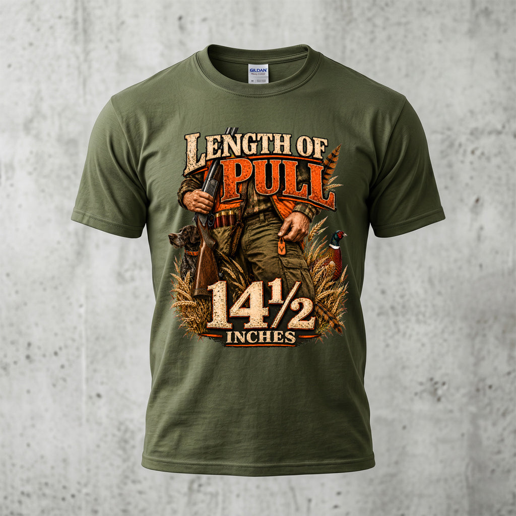 Upland Bird Dog Length Of Pull Outdoor Cotton T-Shirt - PHCT1098