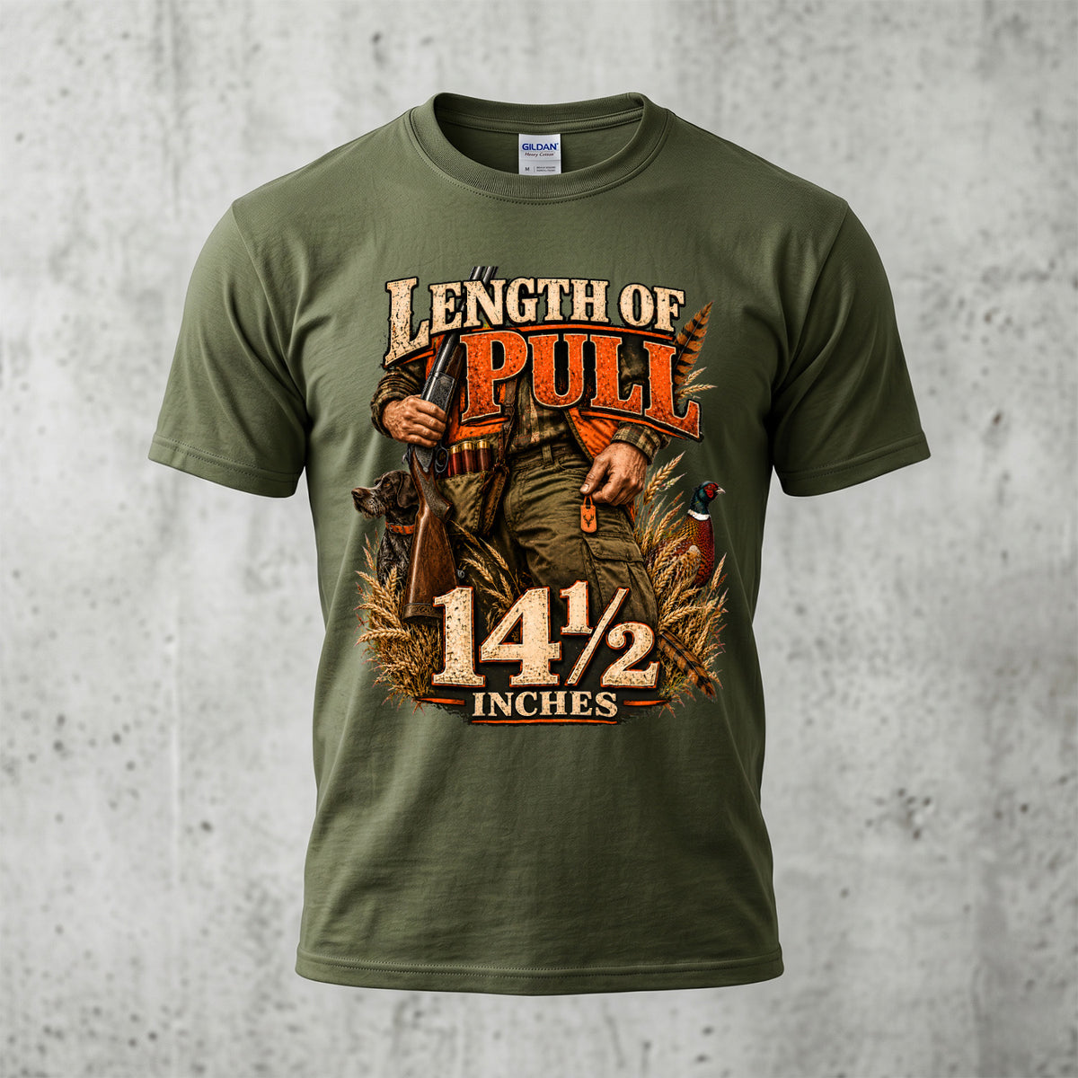 Upland Bird Dog Length Of Pull Outdoor Cotton T-Shirt - PHCT1098
