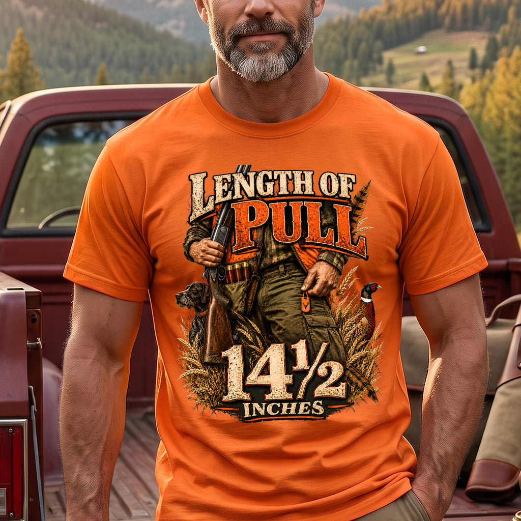 Upland Bird Dog Length Of Pull Outdoor Cotton T-Shirt - PHCT1098