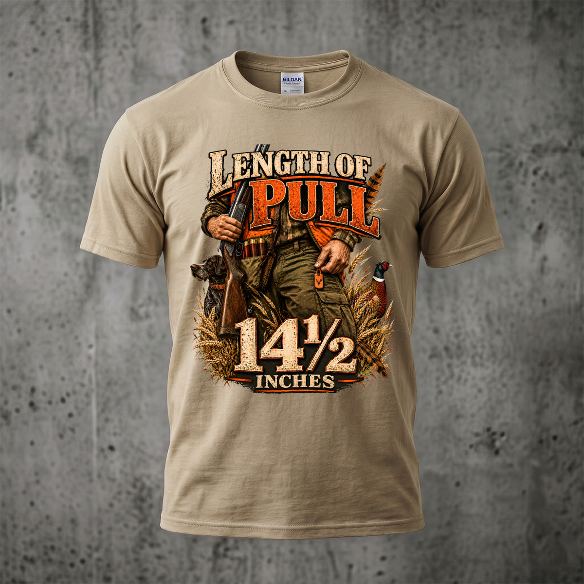Upland Bird Dog Length Of Pull Outdoor Cotton T-Shirt - PHCT1098