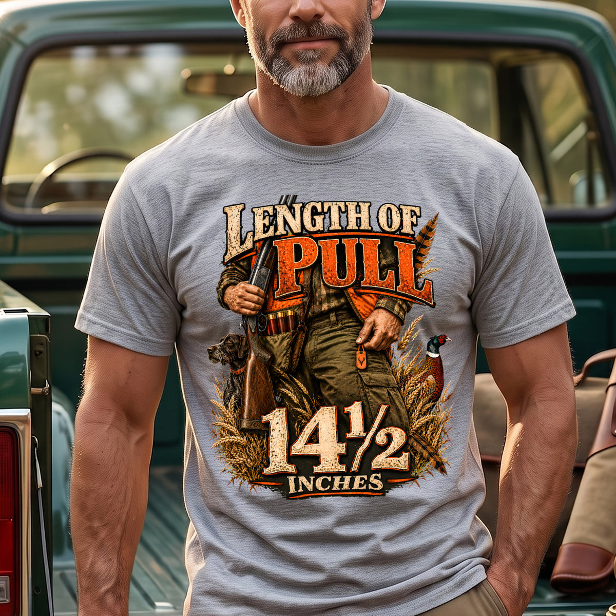 Upland Bird Dog Length Of Pull Outdoor Cotton T-Shirt - PHCT1098