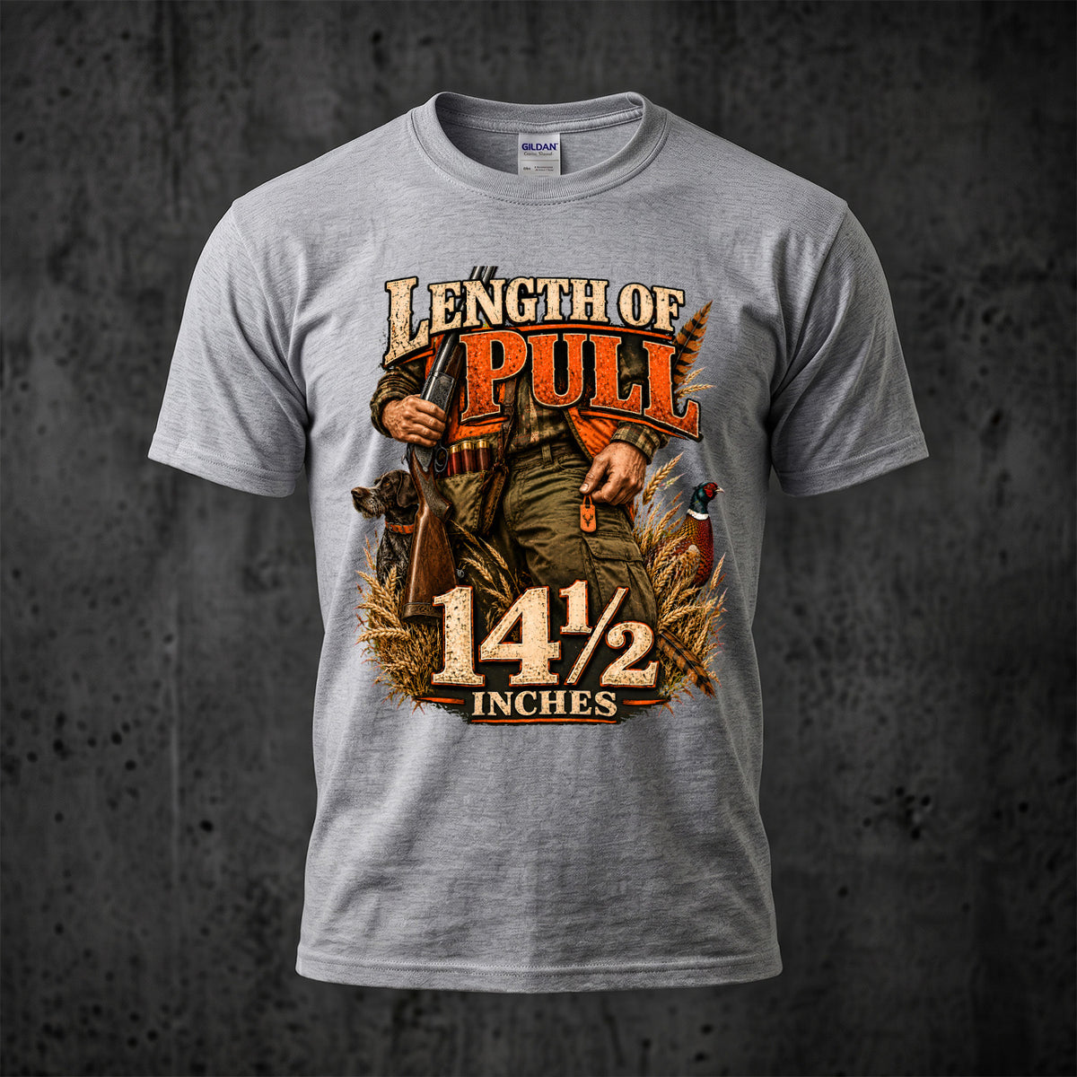 Upland Bird Dog Length Of Pull Outdoor Cotton T-Shirt - PHCT1098