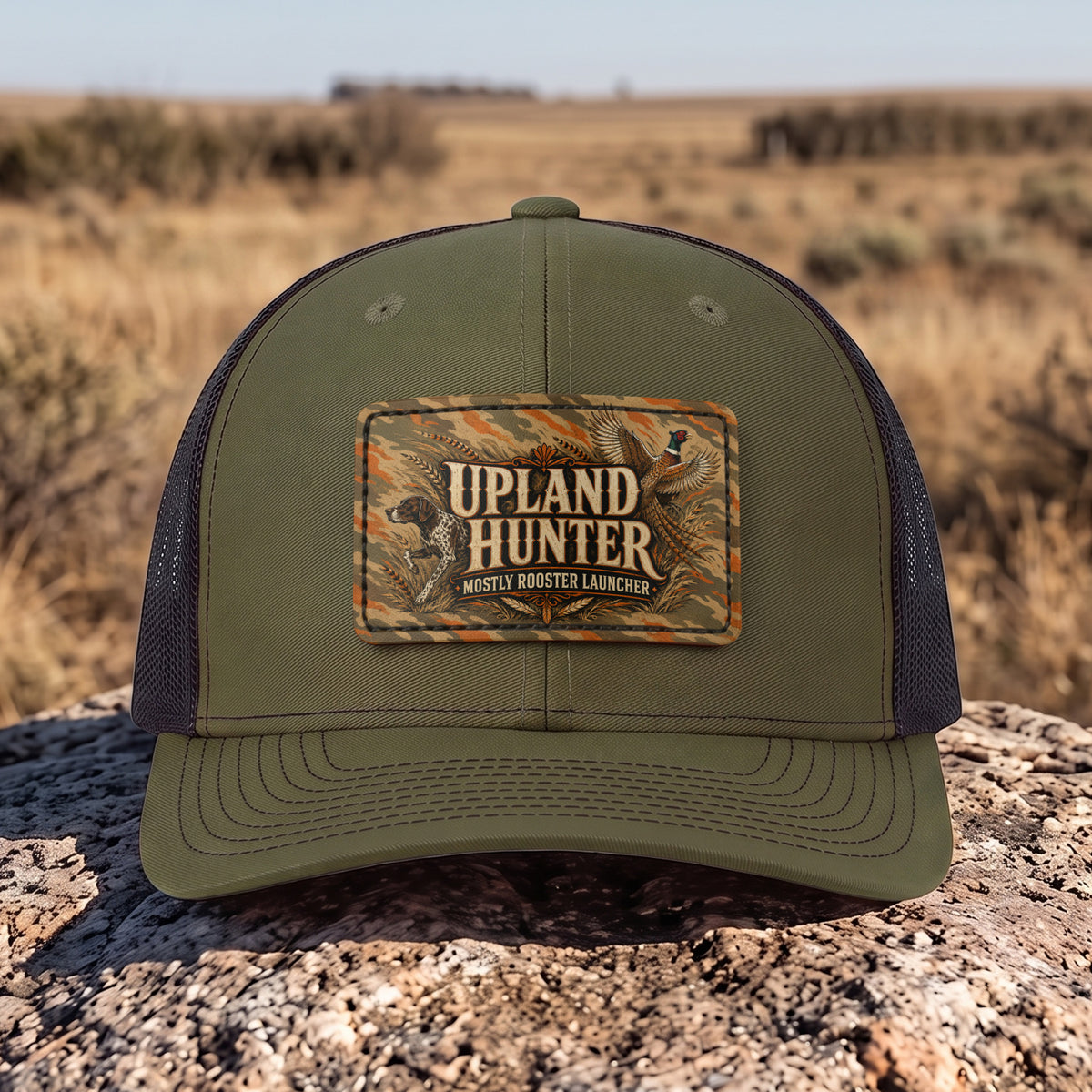 Pheasant Hunting - Leather Patch Trucker Cap PHLTC1002
