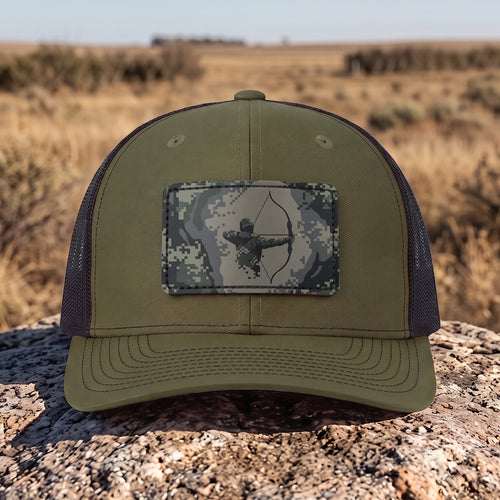 Bowhunting - Leather Patch Trucker Cap BHLTC1001