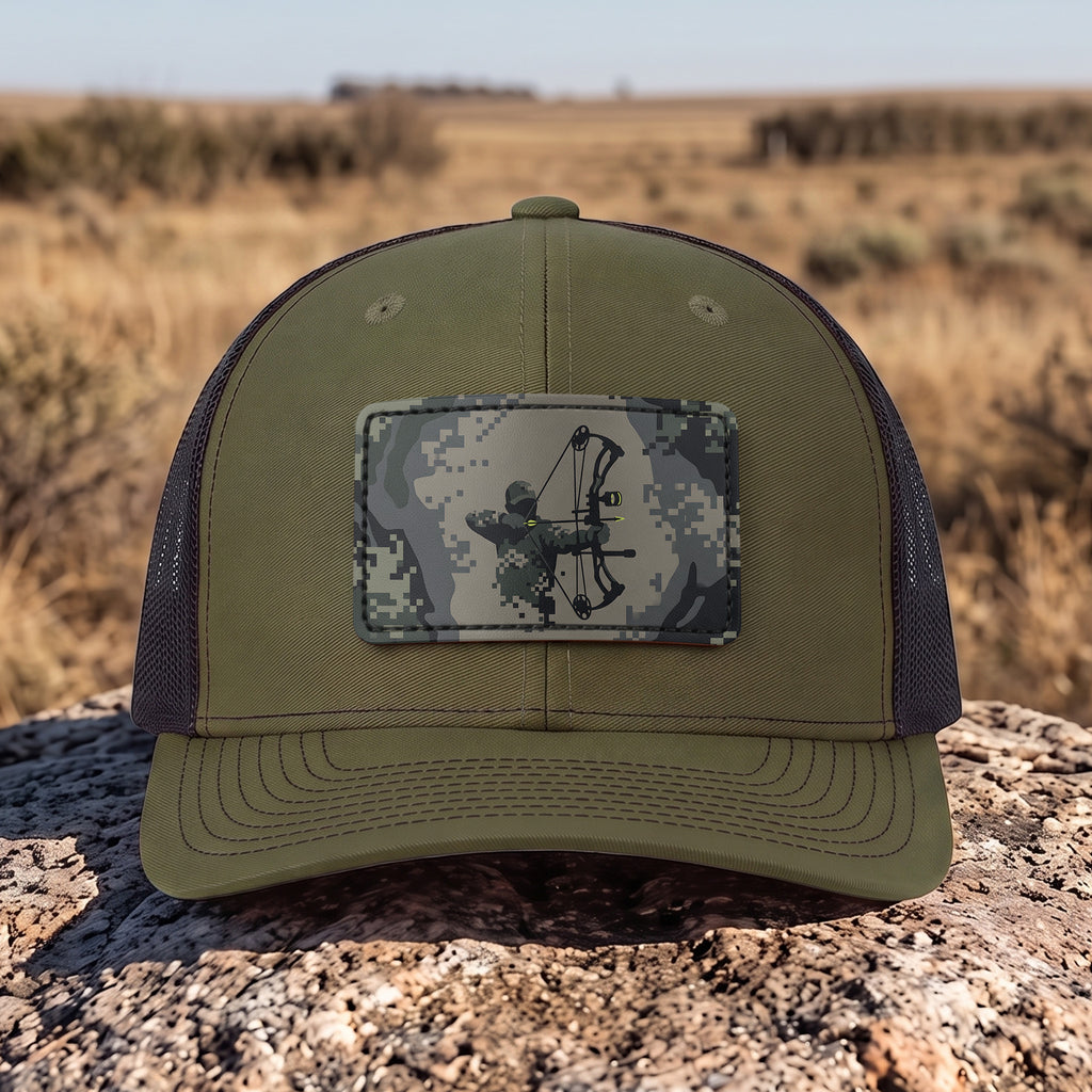 Bowhunting - Leather Patch Trucker Cap BHLTC1001