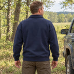 3.5 Incher Club Turkey Embroidered Quarter-Zip Sweatshirt - THEQZ1002