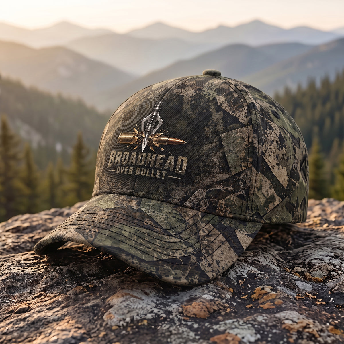 Broadhead Over Bullet Mountain Camo Classic Cap - BHCCCA1019