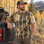 Autumn Timber Elk Camo Polo Shirt - BHPLNQ1033