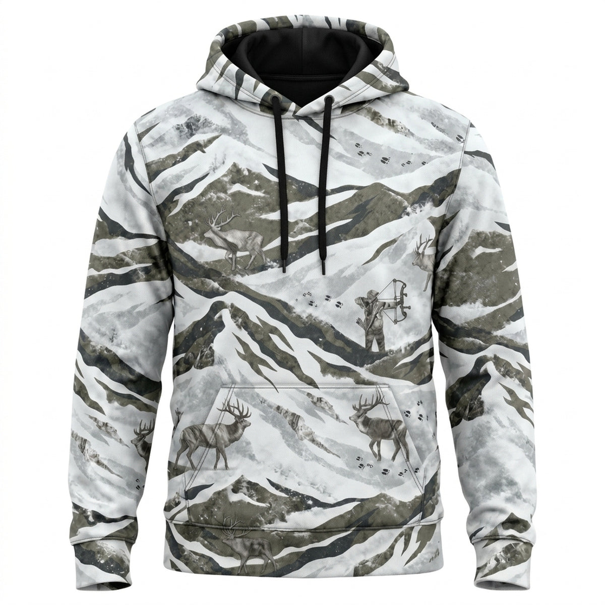Elk Hunting Frost Mountain Field Hoodies - EHFH1001