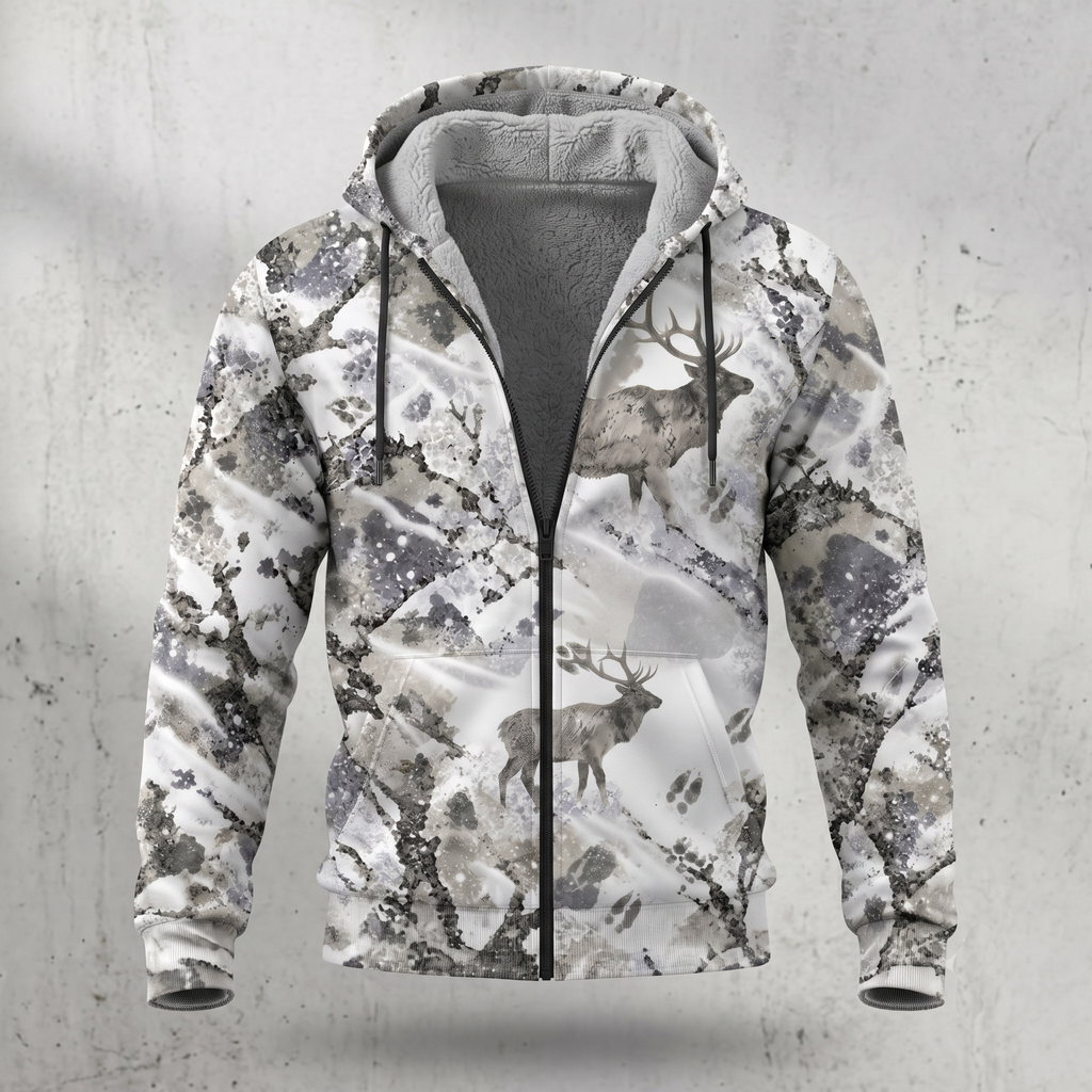 Elk Hunting Ice Timber Field Hoodies - EHFH1002