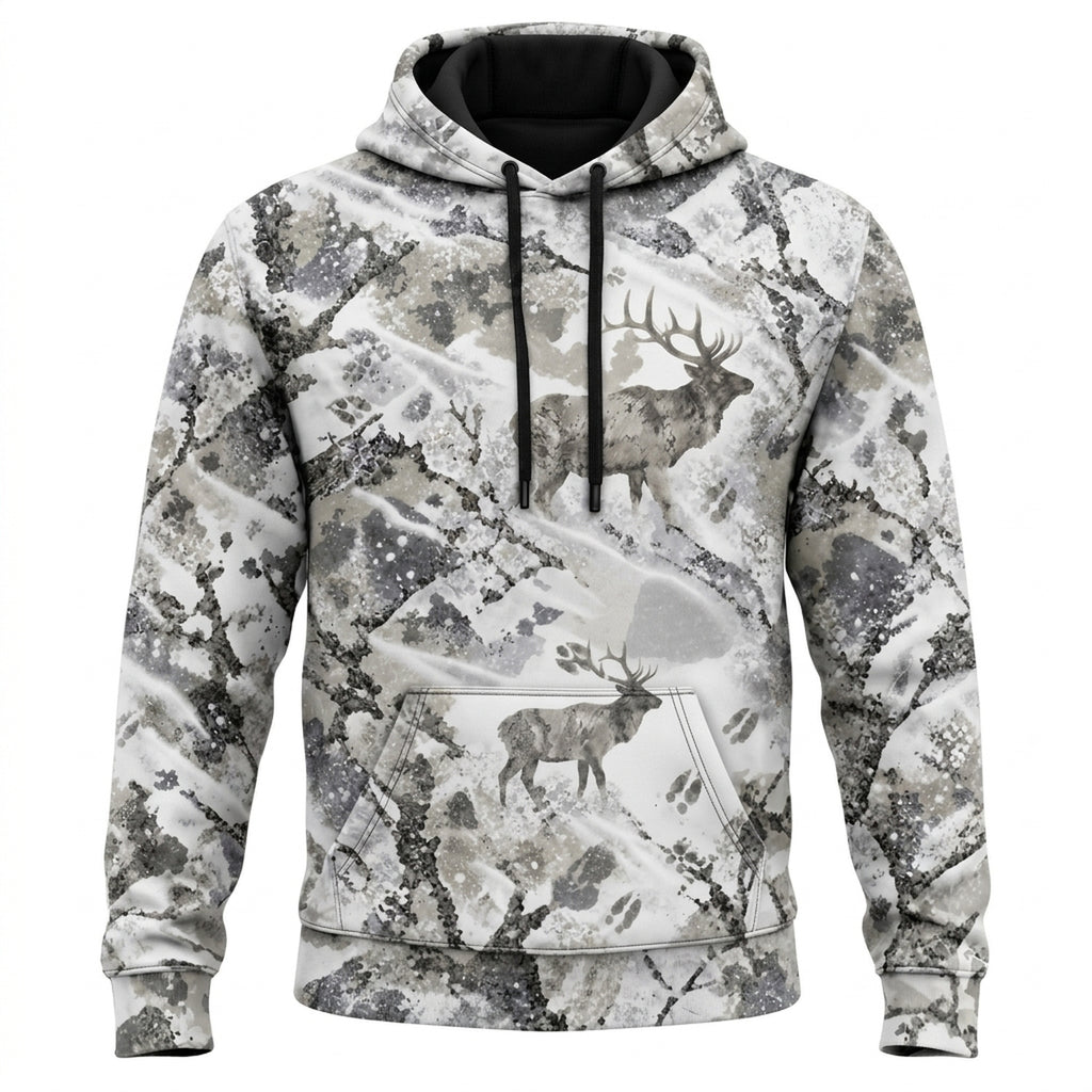 Elk Hunting Ice Timber Field Hoodies - EHFH1002
