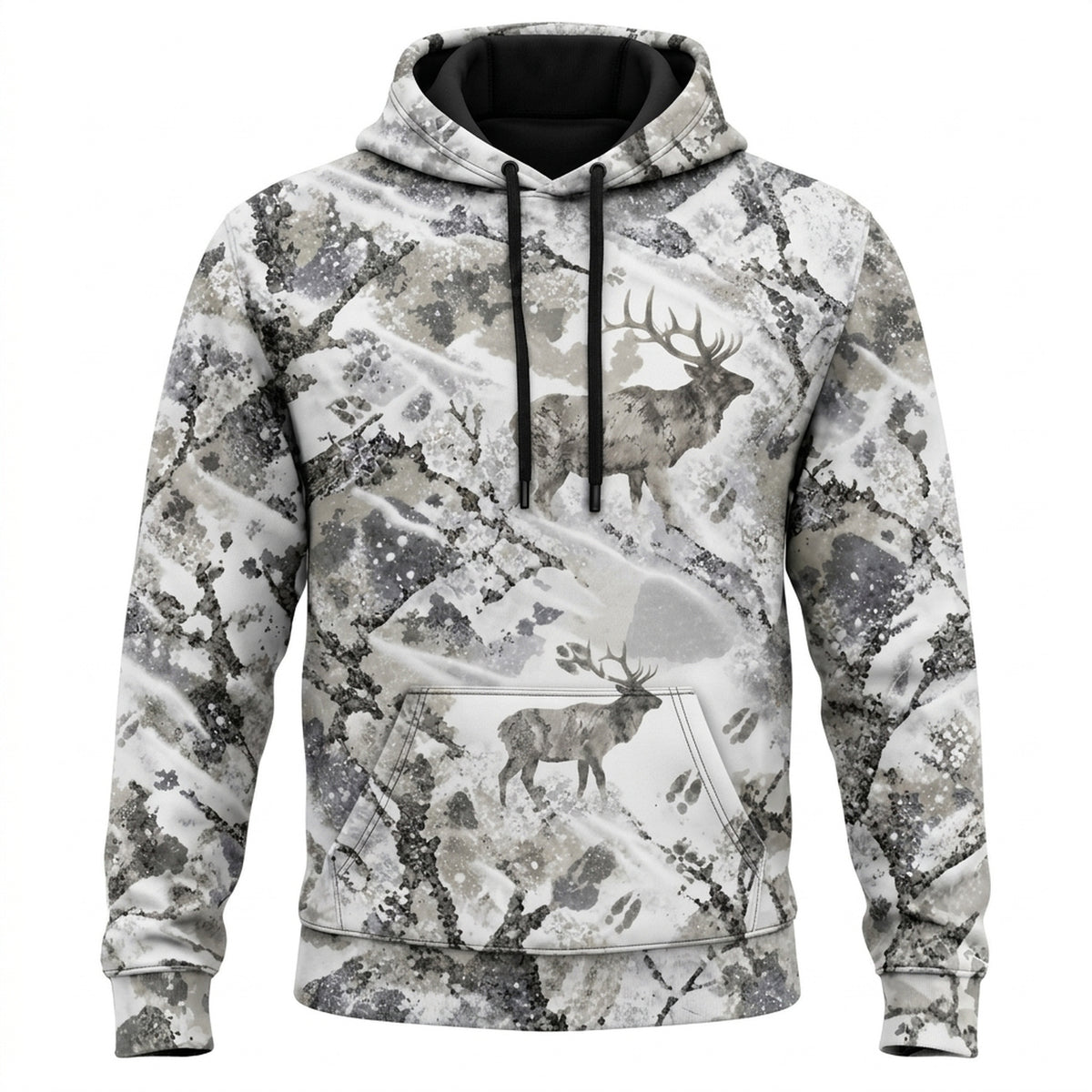 Elk Hunting Ice Timber Field Hoodies - EHFH1002