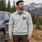 Packout Crew Elk Embroidered Quarter-Zip Sweatshirt - EHEQZ1002