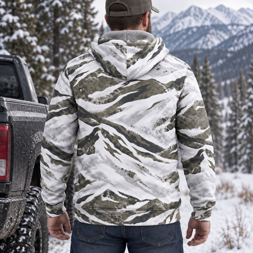 Elk Hunting Frost Mountain Field Hoodies - EHFH1001