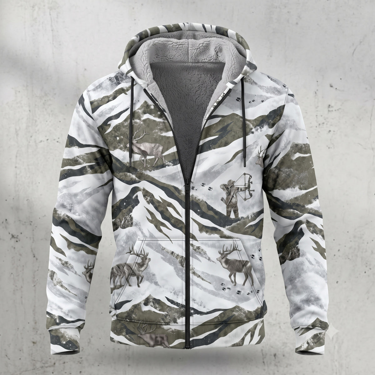 Elk Hunting Frost Mountain Field Hoodies - EHFH1001