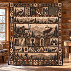 Trading Post Bowhunt Fleece Blanket full print front
