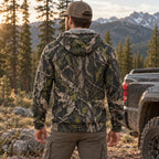Bowhunting Shadow Bark Fleece Full-Zip Hoodie back