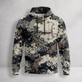 Bowhunting Hex Pixel Rig Field Pullover Hoodie front