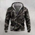 Bowhunting Shadow Antler Timber Fleece Full-Zip Hoodie front