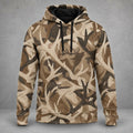 Elk Hunting Shed Antler Drift Field Pullover Hoodie front