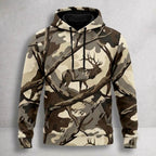 Elk Hunting Bull Branch Timber Field Pullover Hoodie front