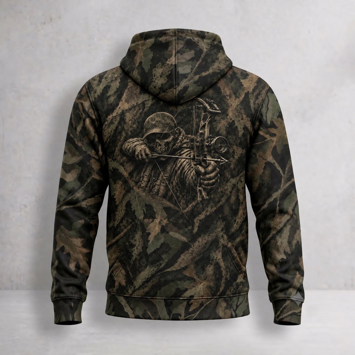 Bowhunting Reaper Draw Oak Field Pullover Hoodie back