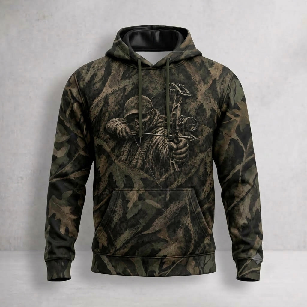 Bowhunting Reaper Draw Oak Field Pullover Hoodie front