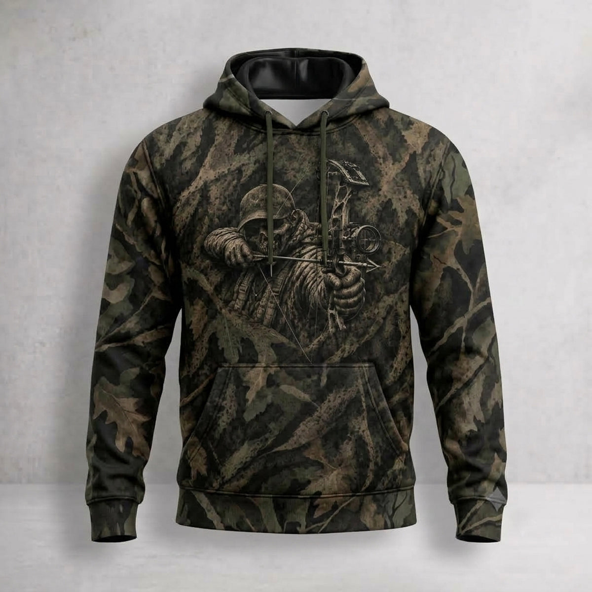 Bowhunting Reaper Draw Oak Field Pullover Hoodie front