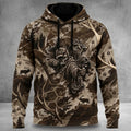 Bowhunting Bone Draw Antler Field Pullover Hoodie front