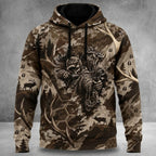 Bowhunting Bone Draw Antler Field Pullover Hoodie front