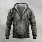 Bowhunting Fog Timber Draw Fleece Full-Zip Hoodie front