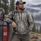 Bowhunting Fog Timber Draw Field Pullover Hoodie angled view